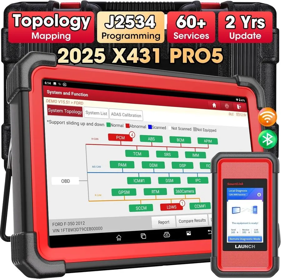 Диагностический сканер LAUNCH X431 PAD V VII X-PROG3 IMMO PLUS Diagnostic Tool K