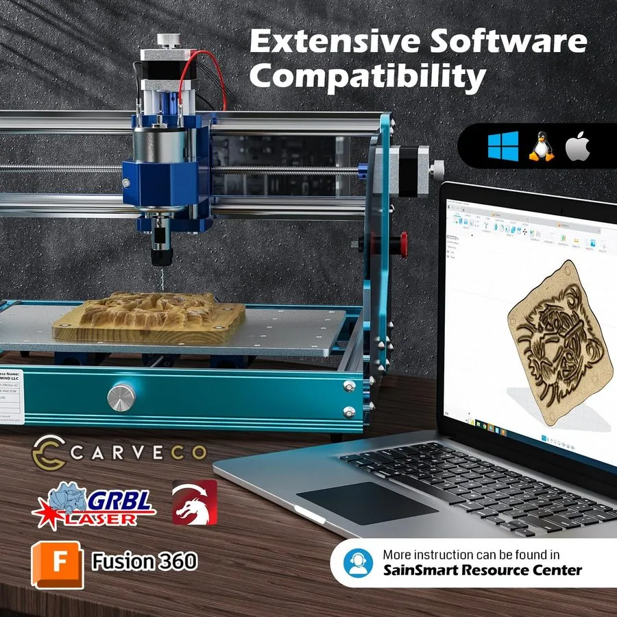 Оборудование ЧПУ Versatile Genmitsu 3018-PROVer V2 CNC Machine Ideal — фото лота 1