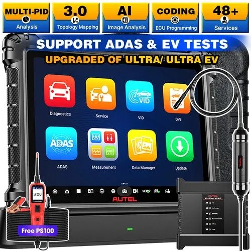 Диагностический сканер 2026 Autel MaxiSYS Ultra S2 6 in 1 VCMI2 Programming AI S — фото лота 1