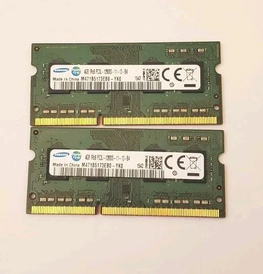 Модуль памяти SAMSUNG 8GB (2X4GB) 1RX8 PC3L-12800S DDR3-1600MHZ Laptop RAM M471B