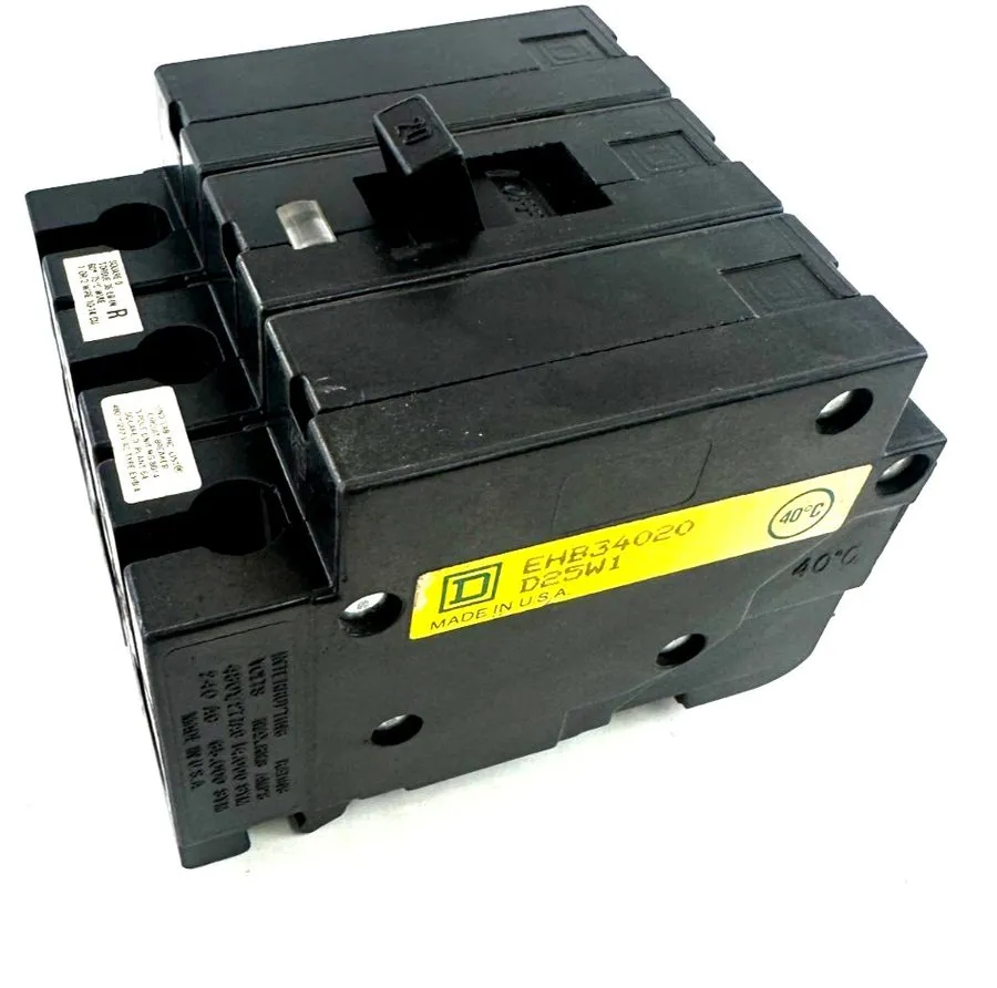 Автоматический выключатель SQUARE D EHB34020 EHB 3 POLE 20 AMP 480v CIRCUIT BREA