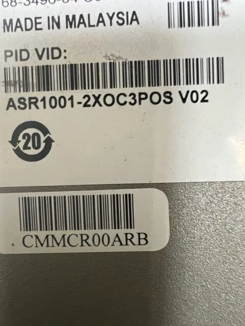 Маршрутизатор Cisco ASR1001 4 Port GE ASR Router 1x SPA-1XOC12-POS 2x ASR1001-PW