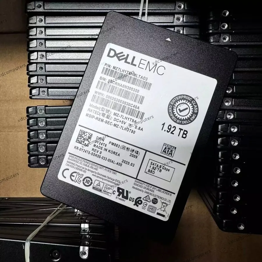 SSD-накопитель MZ-7LH1T9A Dell Samsung PM883 2.5 1.92TB 6GBPS RI SATA SSD Y24T6 
