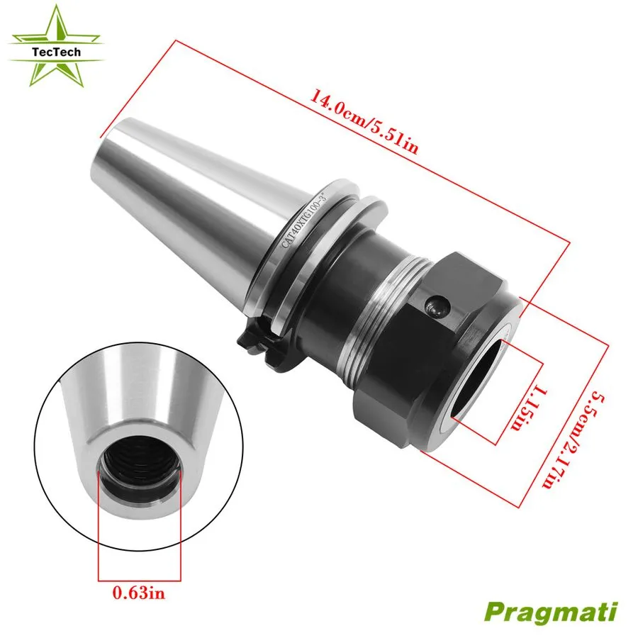 Режущий инструмент CAT40-TG100 COLLET CHUCKS 3" Gage Length 0.0001 Runout 3 CHUC