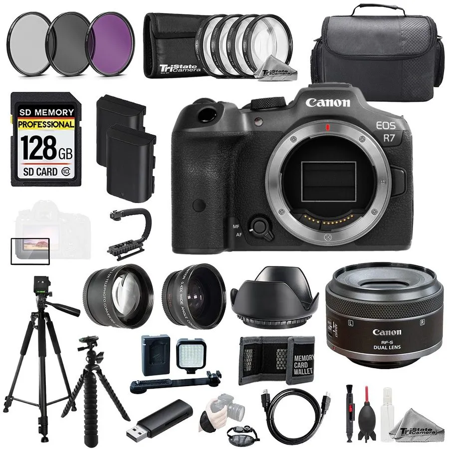 Объектив Canon EOS R7 + RF 24-105mm f/4 L IS USM Lens+128GB+Ext Bat+ Filtr MEGA 