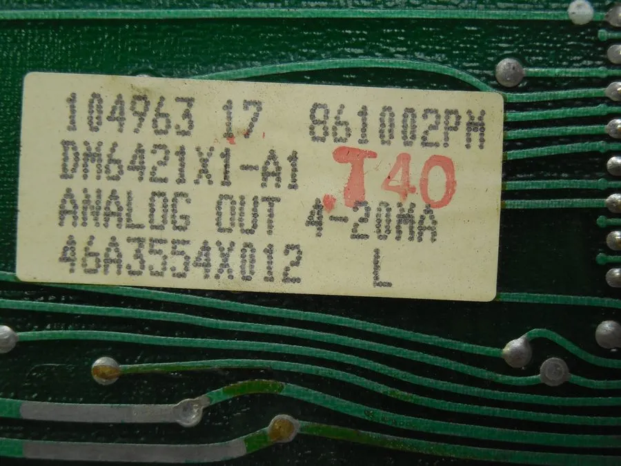 Трубопроводная арматура Fisher Rosemount Provox Analog Output DM6421X1-A1 46A355