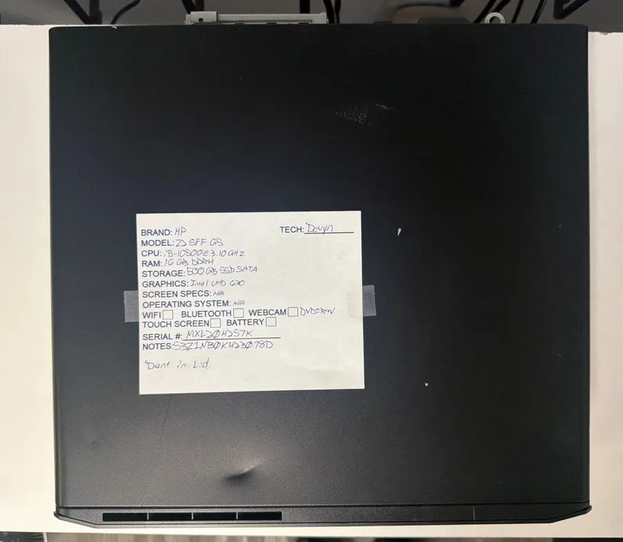 Модуль памяти HP Z2 SFF G5 Workstation i5-10500 16GB DDR4 500GB SSD SATA Intel U