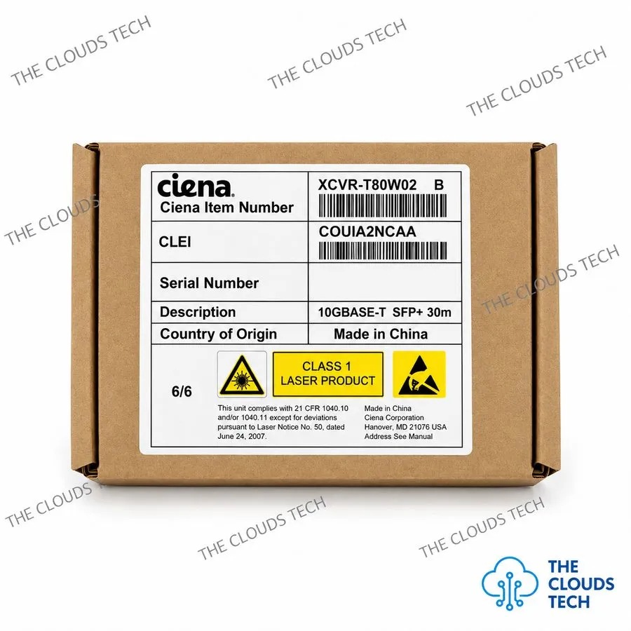 Трансивер Ciena XCVR-T80W02 10G SFP+ Optical Transceiver 1550nm 80km SMF LC — фото лота 1