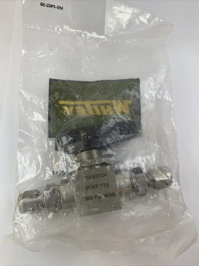 Клапан WHITEY/SWAGELOK BALL VALVE 1/4" COMP, SS-83TS4, #128R16