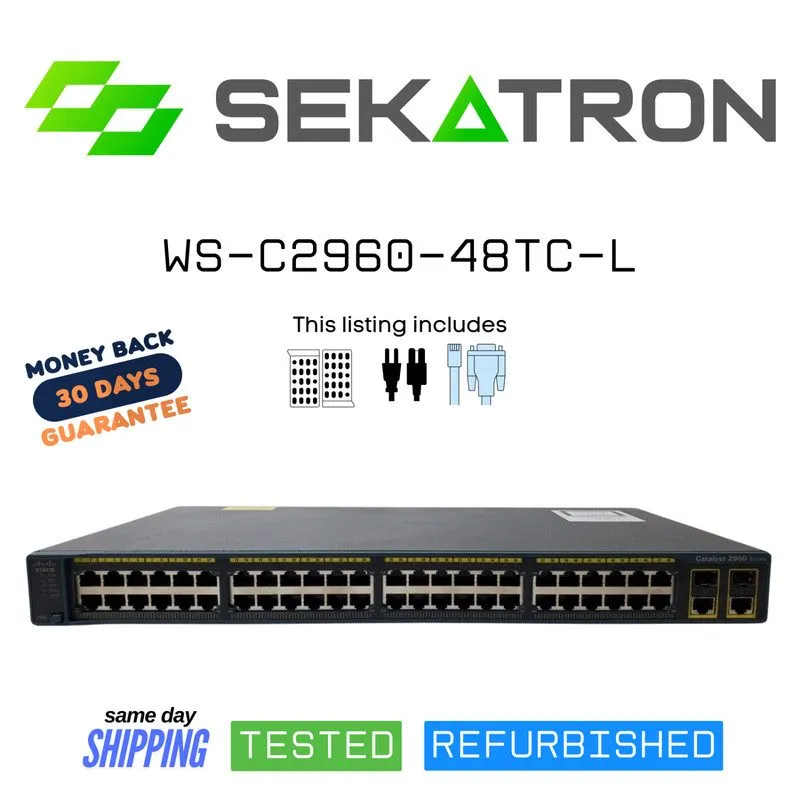 Коммутатор Cisco Catalyst 2960 Series WS-C2960-48TC-L V05 48-Ports Switch