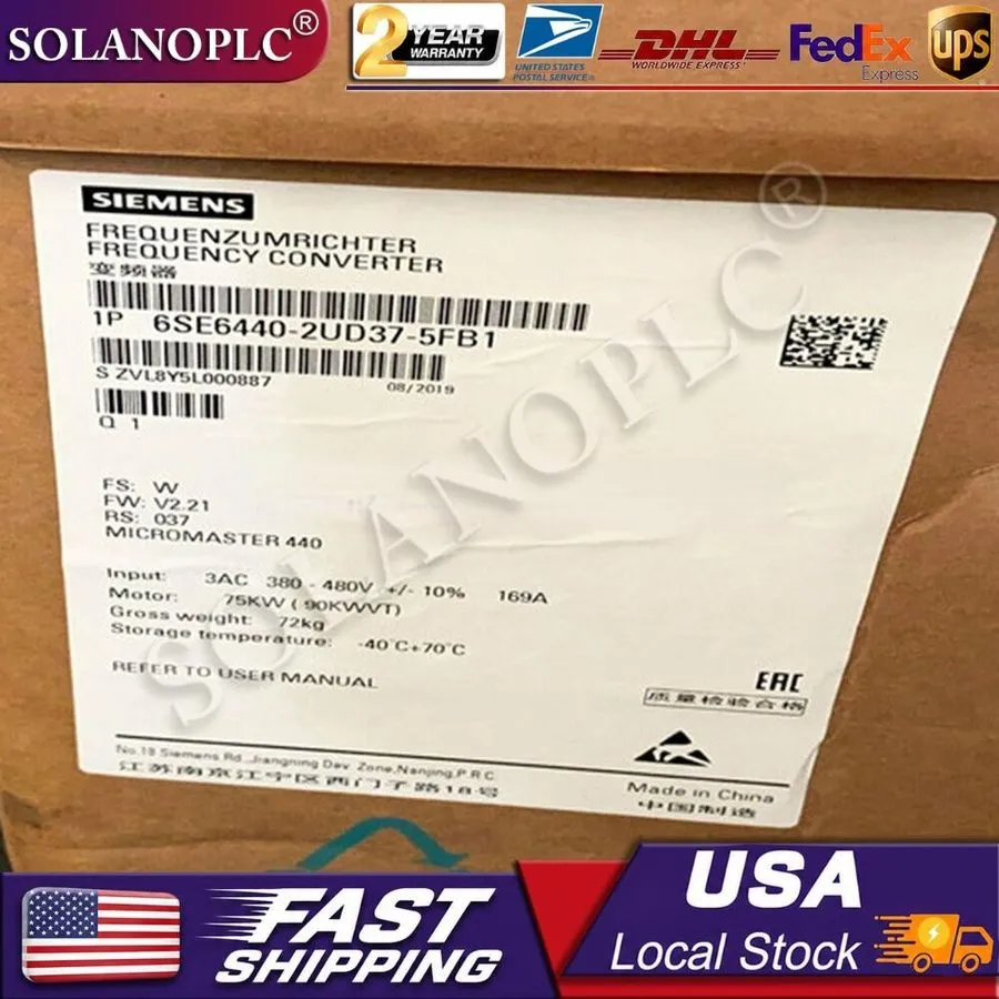 Частотный преобразователь Siemens 6SE6440-2UD37-5FB1 MICROMASTER440 without filt