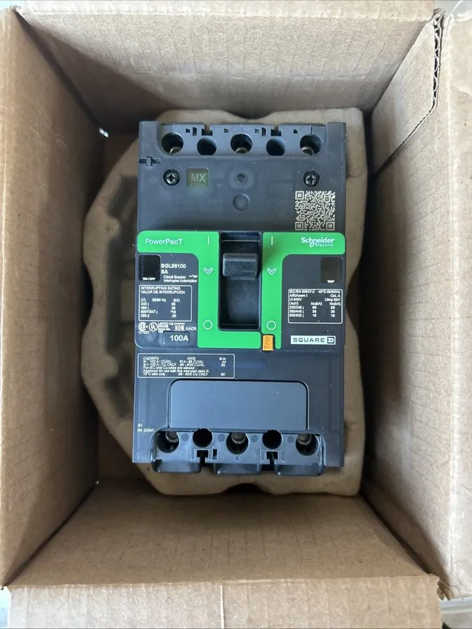 Автоматический выключатель Square D Schneider Electric BGL36100SA Circuit Breake — фото лота 2