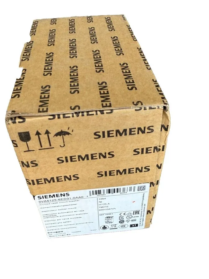 Автоматический выключатель Siemens 3VA5125-6ED31-0AA0 3p 25a 65k Circuit Breaker