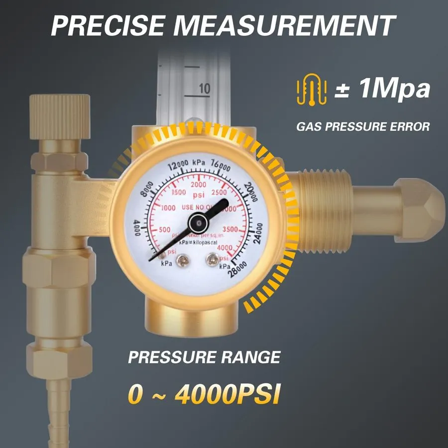 Трубопроводная арматура Argon CO2 Welding Gas Regulator Flowmeter 0-60 CFH CGA-5