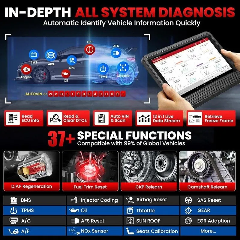 Диагностический сканер LAUNCH X431 Pro V5.0 V+PRO5 Bidirectional Car Diagnostic  — фото лота 2