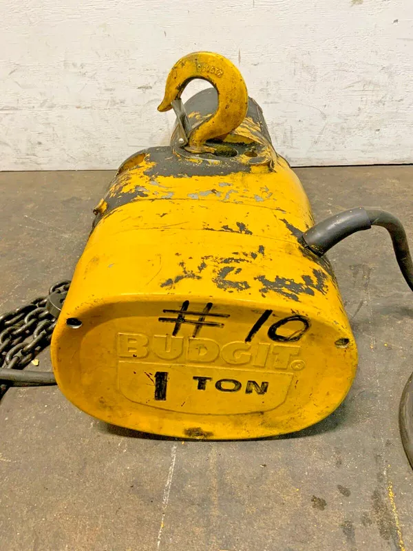 Таль Dayton 3YE18 1 Ton 2000Lb Electric Chain Hoist 20' Lift 16Fpm 460V 3Ph Trol — фото лота 2