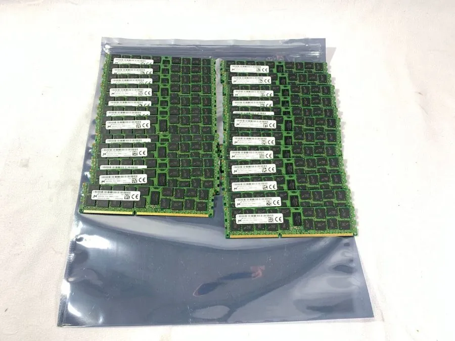 Модуль памяти Lot MICRON 384GB 24x 16GB 2Rx4 PC3L-12800R ECC Server RAM MT36KSF2