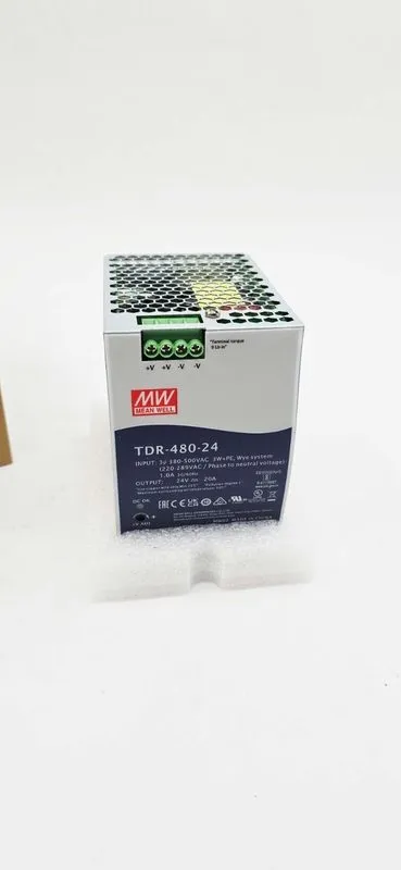 Блок питания Mean Well TDR-480-24 Industrial DIN Rail Power Supply 24VDC 20A 480 — фото лота 1