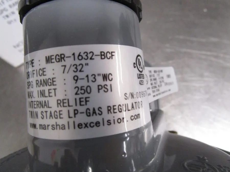 Трубопроводная арматура MEC Excela-Flo MEGR-1632-BCF Twin Stage LP Gas Regulator