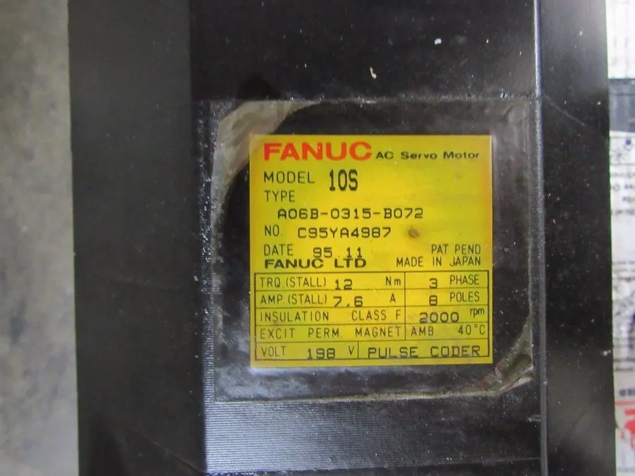 Серводвигатель FANUC / A06B-0315-B072 / AC SERVO MOTOR