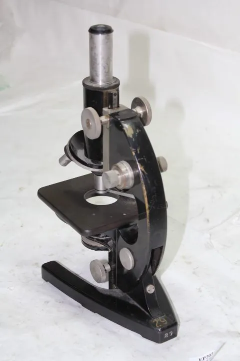 Микроскоп Carl Zeiss student microscope Germany old vintage science instrument E — фото лота 1