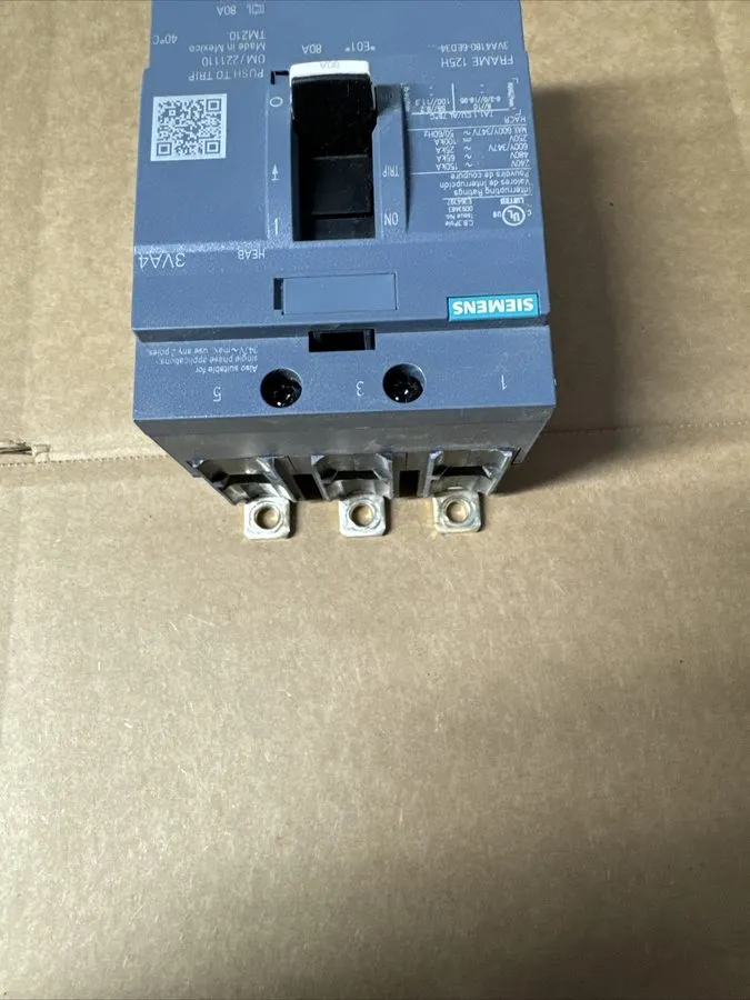 Автоматический выключатель SIEMENS 3VA4180-6ED34-0AA0 Molded Case Circuit Breake