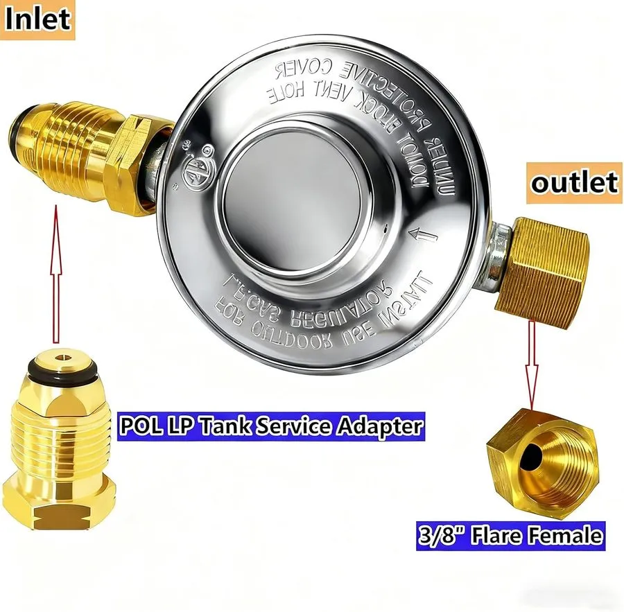 Трубопроводная арматура F276136 Propane Low Pressure Regulator 11" W.C MultiFunc — фото лота 2