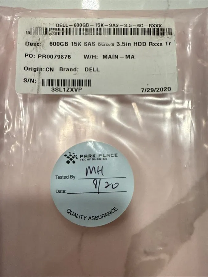 Жёсткий диск Dell W347K 0W347K ST3600057SS 600GB 15K 6G 3.5" SAS HDD HARD DRIVE  — фото лота 2