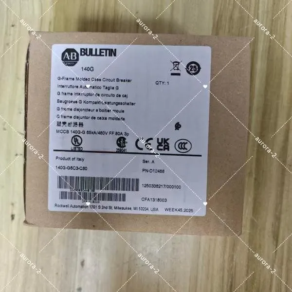 Автоматический выключатель 140G-G6C3-C80 ALLEN BRADLEY Circuit Breaker 80A 3-Pol