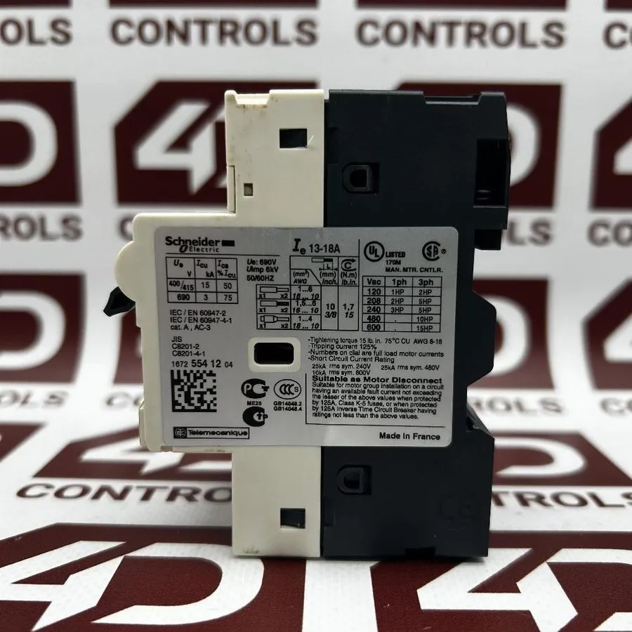 Автоматический выключатель Schneider GV2RT20 Motor Protection Circuit Breaker 13