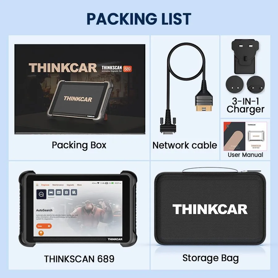 Лабораторный прибор Thinkcar 689+Tkey101+ipro TPMS programming & key programmer  — фото лота 1