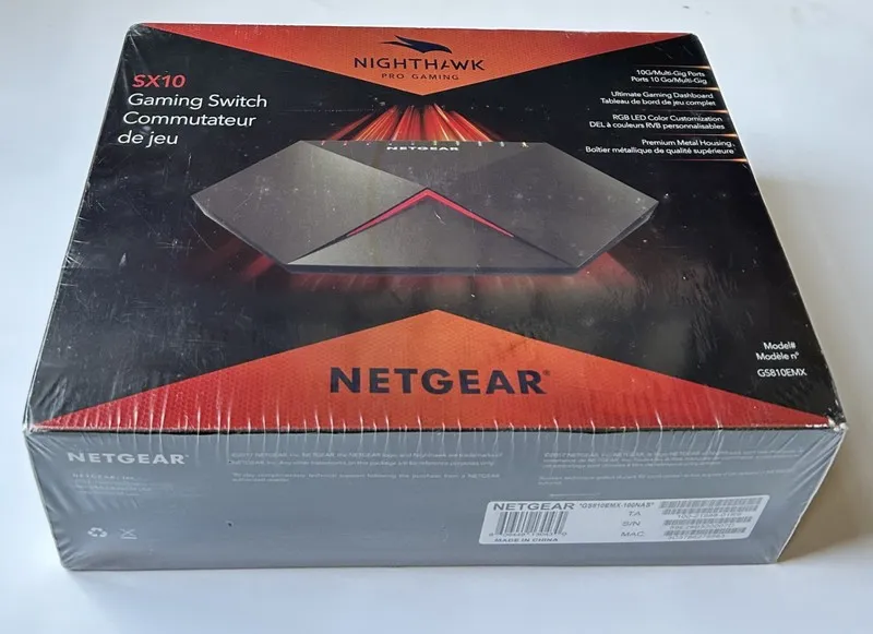 Коммутатор NETGEAR Nighthawk Pro SX10 GS810EMX Switch 8 port 1GbE, 2 port 10G Up