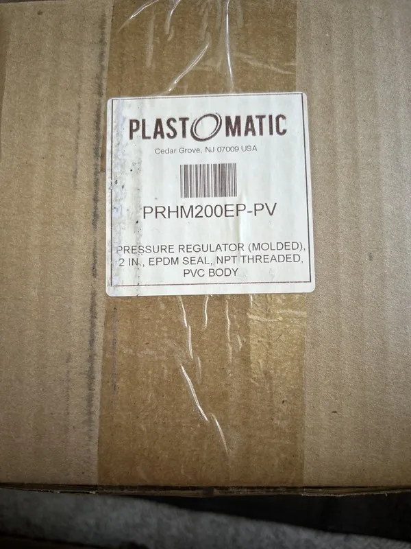 Трубопроводная арматура Plast-O-Matic PRHM200EP-PV Pressure Regulator (Molded),  — фото лота 1