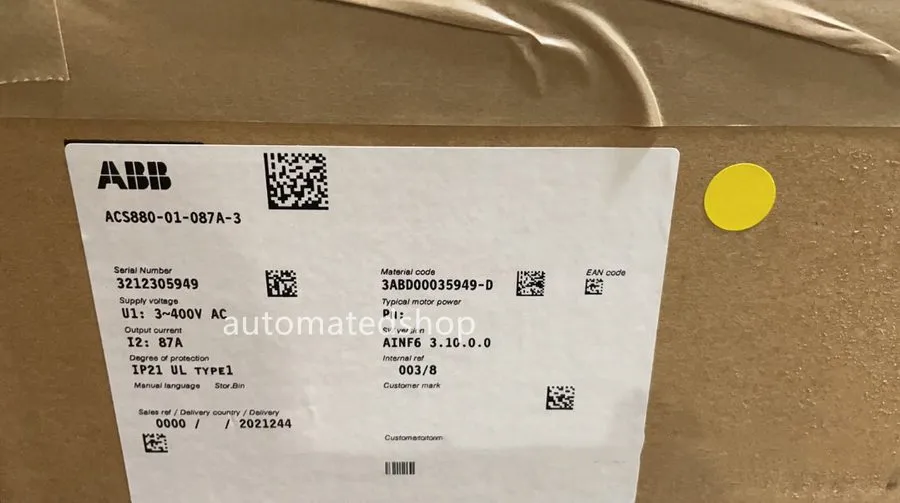 Частотный преобразователь ABB inverter ACS880-01-087A-3 45KW