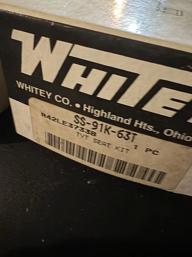 Клапан Whitey SS-91K-63T Stem Packing Seat Kit NOS Sealed Swagelok Valve Repair