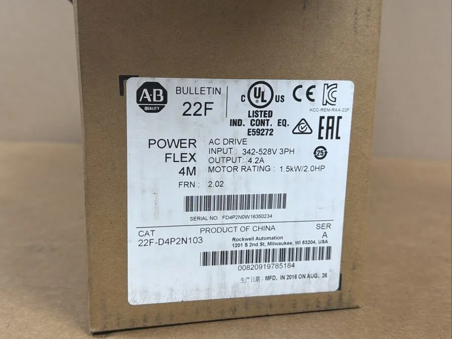 Частотный преобразователь Allen-Bradley 22F-D4P2N103 PowerFlex4M AC Drive 1.5 kW
