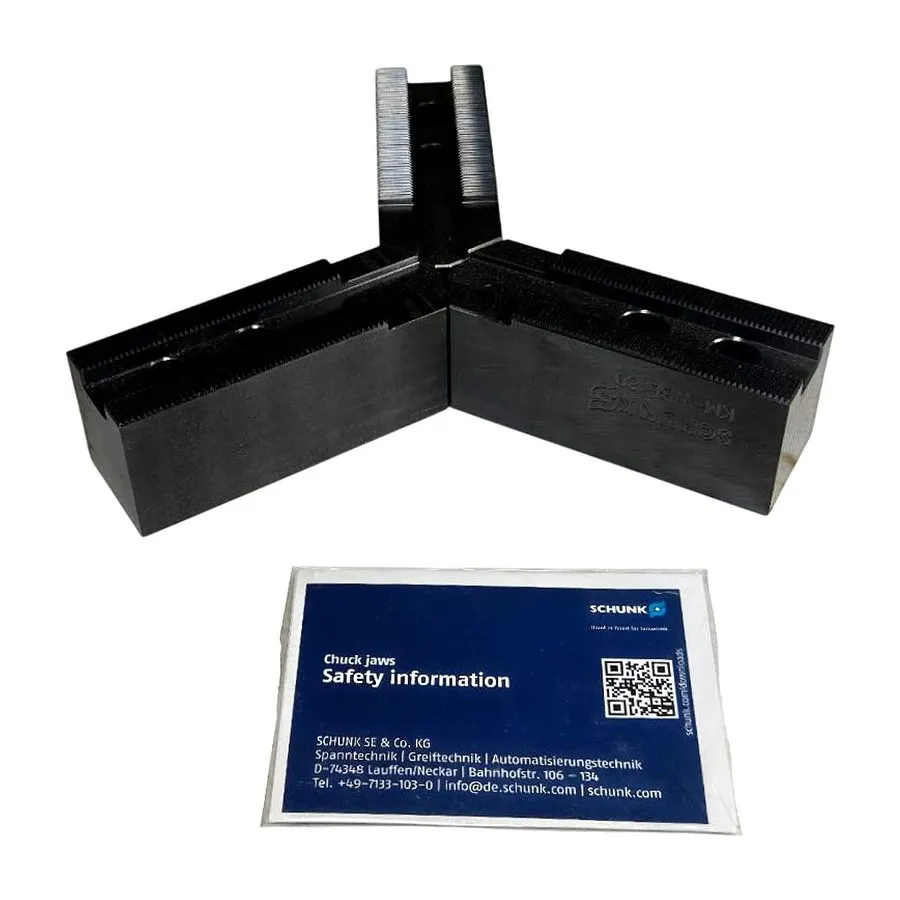 Режущий инструмент Schunk KM-WBL 80 0132601 Soft Top Jaws 3-Jaw Lathe Chuck Set — фото лота 1