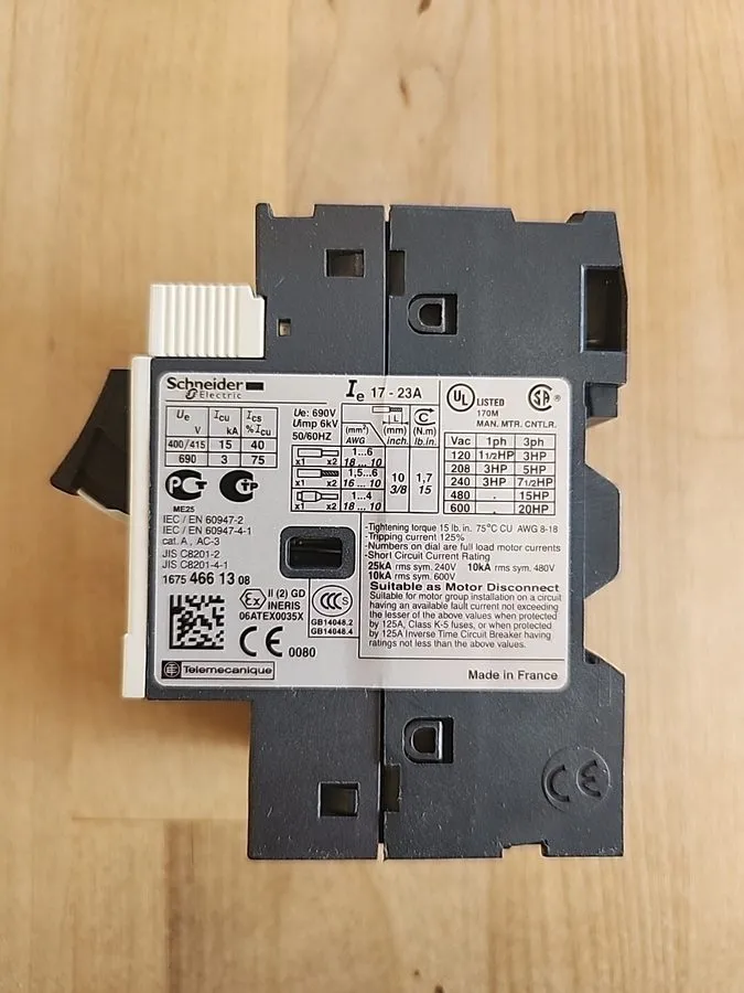 Автоматический выключатель Manual Motor Starter Button GV2ME21 motor circuit bre
