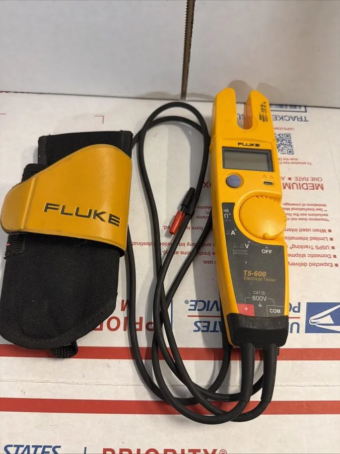 Тестер Fluke T5-600 Clamp Meter Continuity Current Electrical Tester — фото лота 1