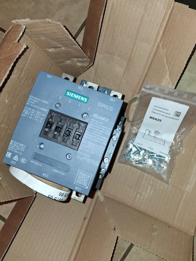 Контактор Siemens SIRIUS Contactor 3RT1056-6AF36 160A 3-Pole 110/127V 2NO/2NC — фото лота 2