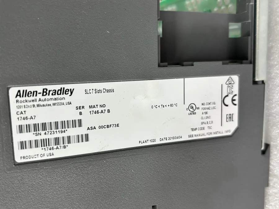 ПЛК Allen Bradley 1746-A7 SLC500 7-slot Chassis, Ser B