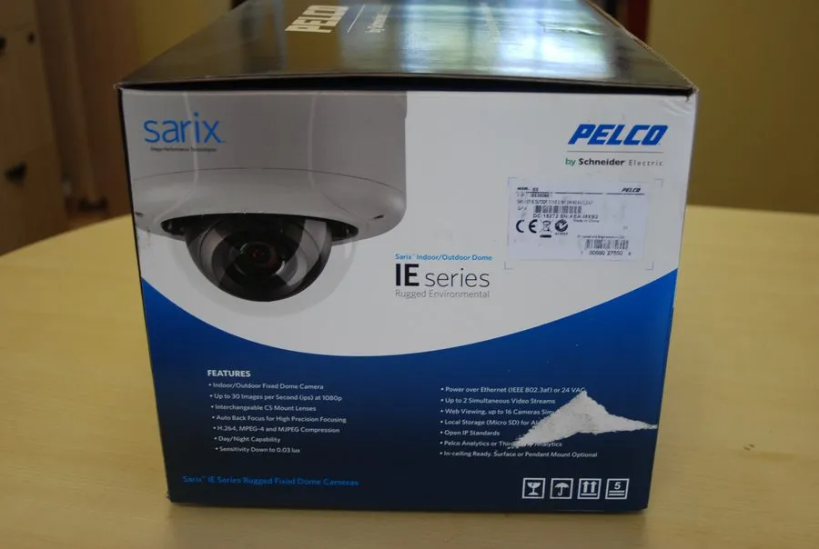 Камера Pelco IEE20DN8-1 Sarix IE Outdoor 2.1MP Fixed Dome IP Camera with 2.8mm L — фото лота 1