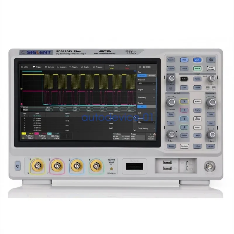 Осциллограф Siglent SDS2204X Plus 200 MHz / 4 Channel Digital Oscilloscope — фото лота 1
