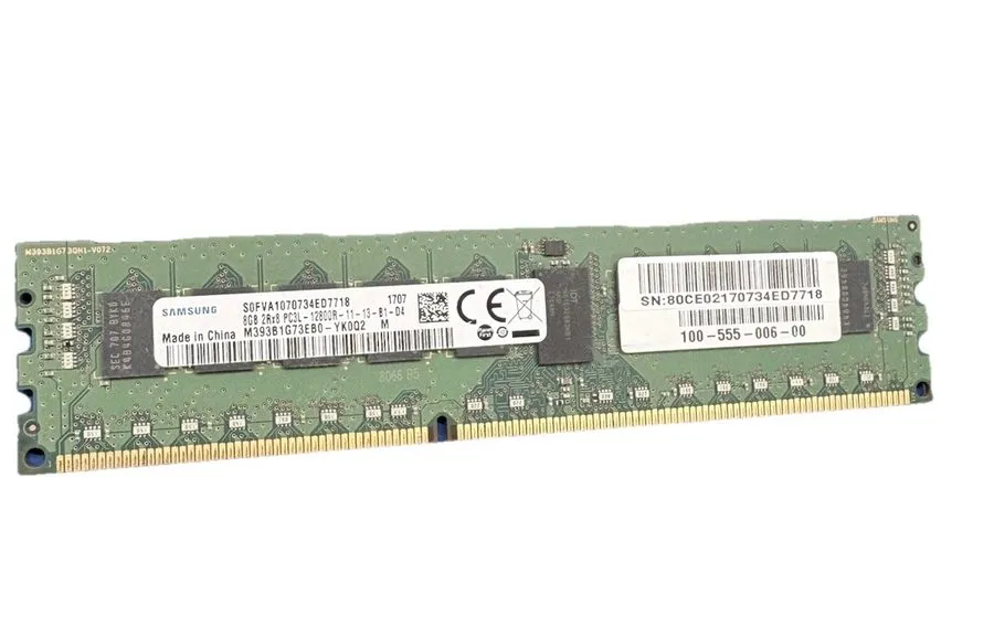 Модуль памяти Samsung 8GB 2Rx8 PC3L-12800R-11-13-B1-D4 ECC REG Server RAM M393B1 — фото лота 1