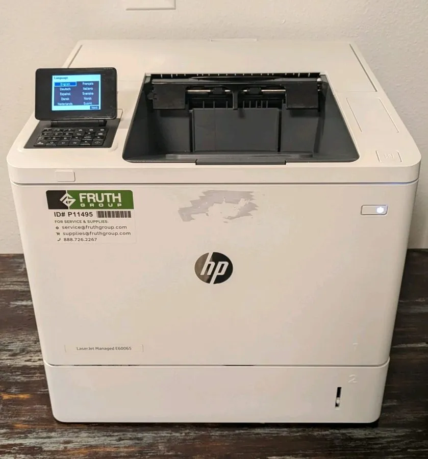 Лазерный принтер HP LaserJet Enterprise E60065DN Laser Printer AIM-ReCertify MOP — фото лота 1