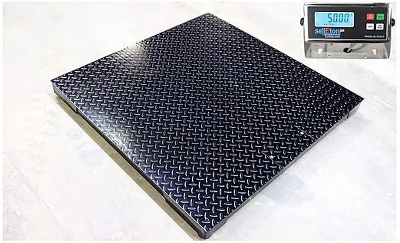 Весы SellEton SL-700 3'x3' Floor scale 36" x 36" pallet scale 5000 lbs Black Col