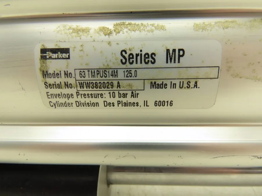 Пневмоцилиндр Parker P5E-J063NHN0125 Pneumatic Air Guided Cylinder 63mm Bore 125