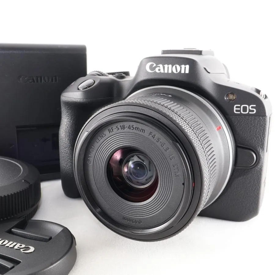Объектив Canon EOS R50 Digital Camera with RF-S18-45mm Lens & Tripod Grip Bundle