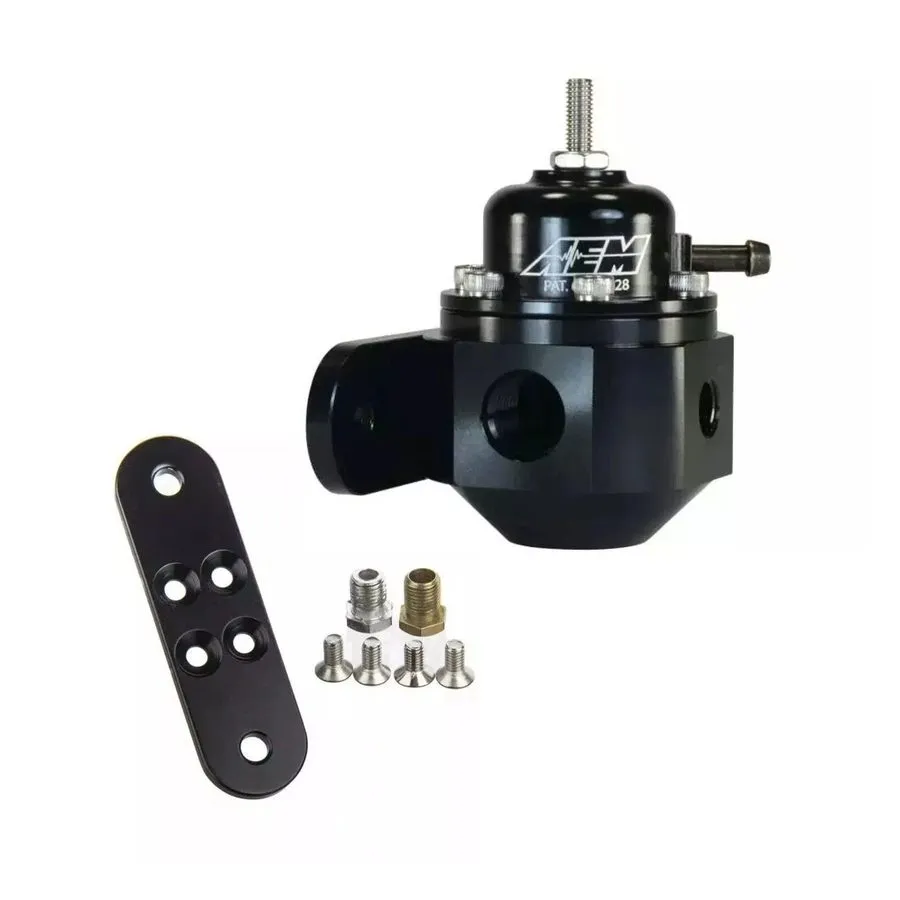 Трубопроводная арматура AEM Universal Black Anodized Adjustable Fuel Pressure Re