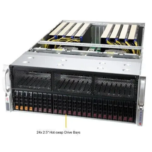 Сервер Supermicro AS-4125GS-TNRT 4U 8GPU Server 24x2.5"